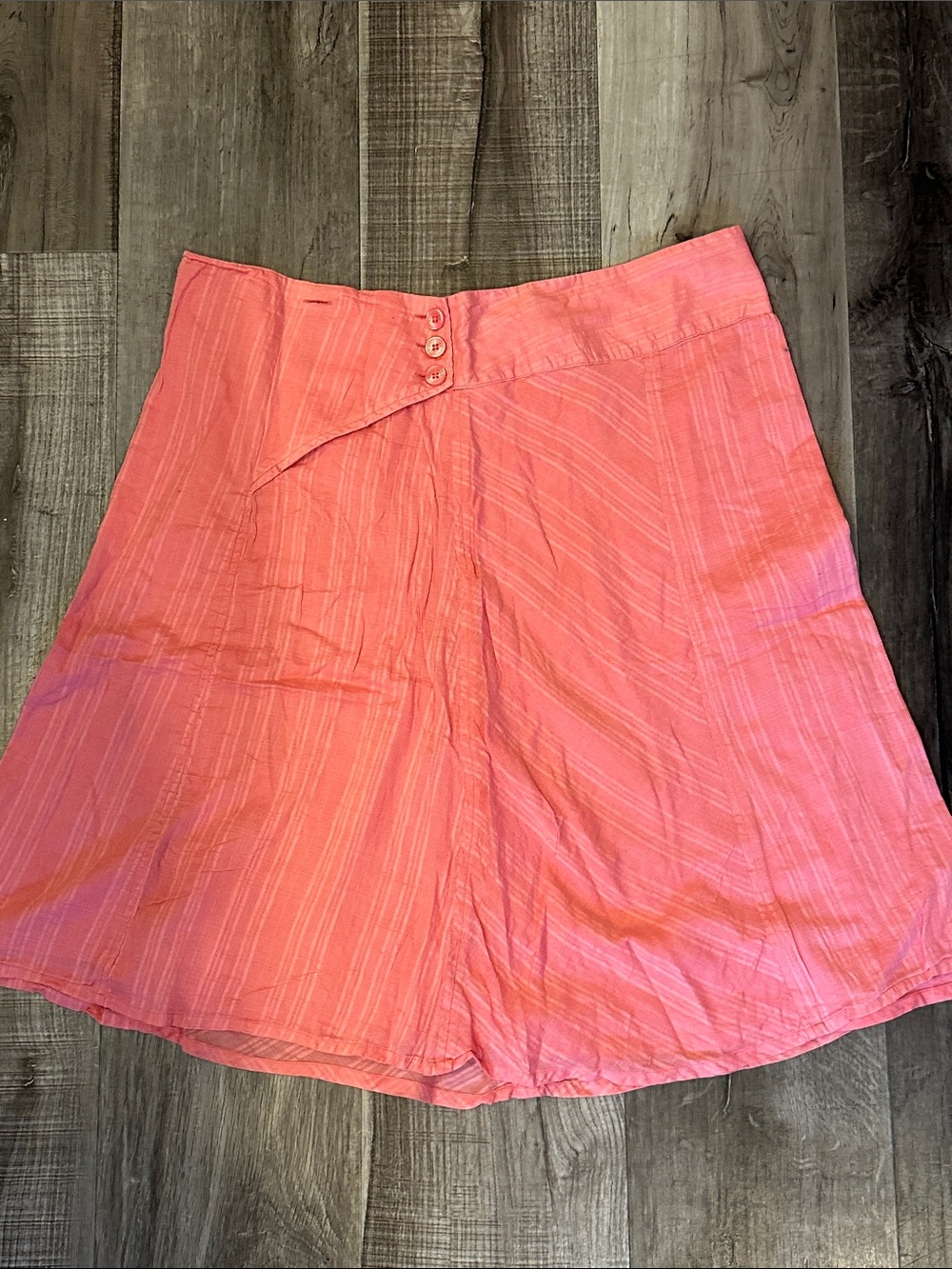 Horny Toad Coral Mini Skirt with Button Waist Detail